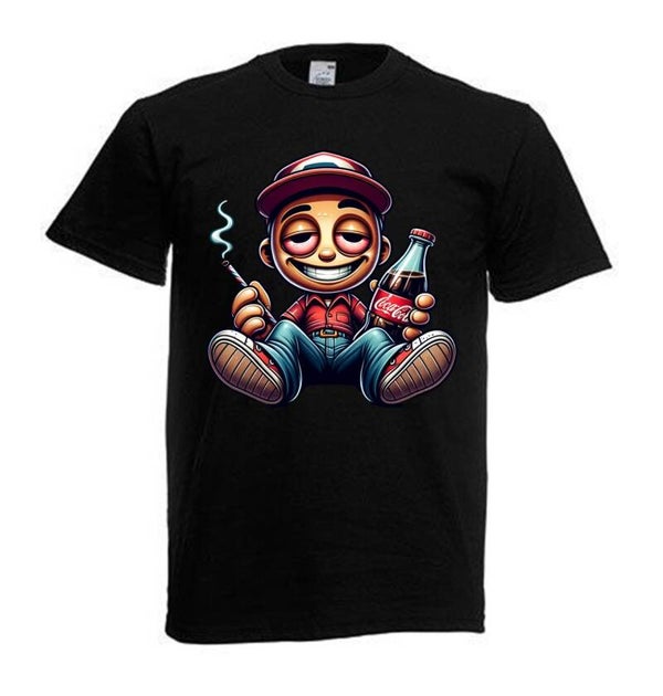 Tshirt Unisex mit Coolen Druck Weed Ganja Hanf Cannabis Psychedelic (Größe & Farbe auswählen) TSFBW607