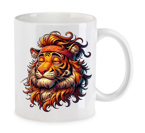 Tasse Weed Cannabis Psychodelic Weiß mit Druck (Siehe Foto) TFBW609