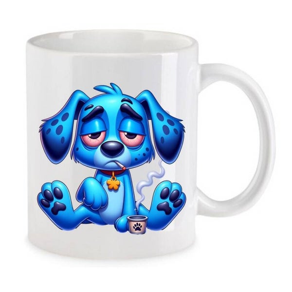 Tasse Weed Cannabis Psychodelic Weiß mit Druck (Siehe Foto) TFBW616