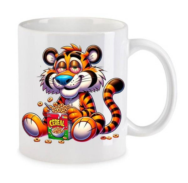 Tasse Weed Cannabis Psychodelic Weiß mit Druck (Siehe Foto) TFBW617