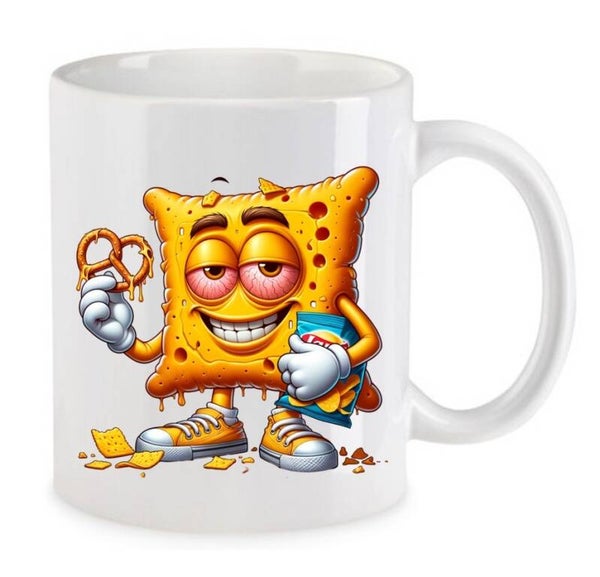 Tasse Weed Cannabis Psychodelic Weiß mit Druck (Siehe Foto) TFBW621