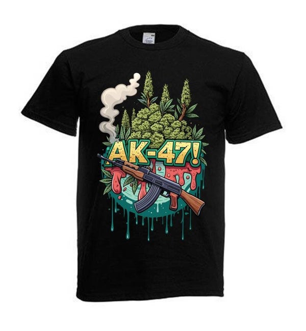 Tshirt Unisex mit Coolen Druck Weed Ganja Hanf Cannabis Psychedelic (Größe & Farbe auswählen) TSFBW633