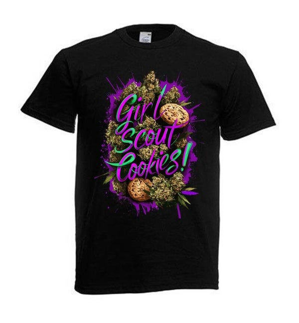 Tshirt Unisex mit Coolen Druck Weed Ganja Hanf Cannabis Psychedelic (Größe & Farbe auswählen) TSFBW636