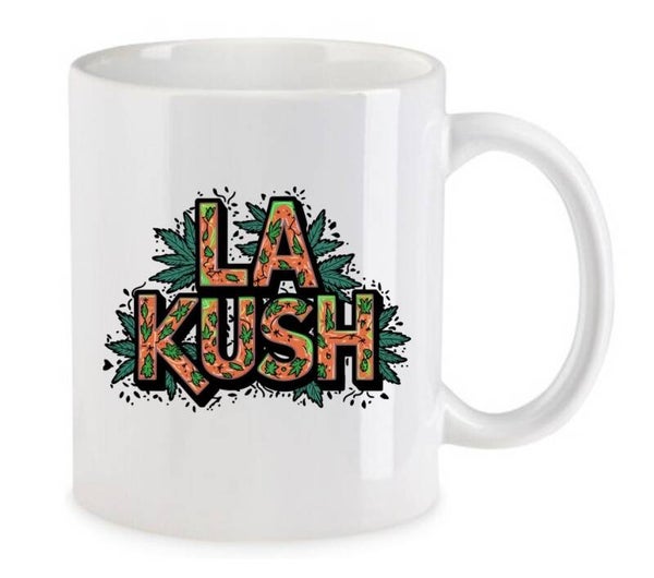 Tasse Weed Cannabis Psychodelic Weiß mit Druck (Siehe Foto) TFBW641