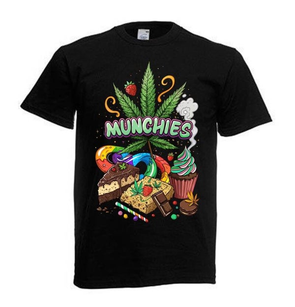 Tshirt Unisex mit Coolen Druck Weed Ganja Hanf Cannabis Psychedelic (Größe & Farbe auswählen) TSFBW643