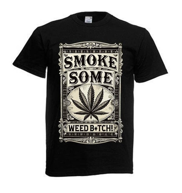 Tshirt Unisex mit Coolen Druck Weed Ganja Hanf Cannabis Psychedelic (Größe & Farbe auswählen) TSFBW645