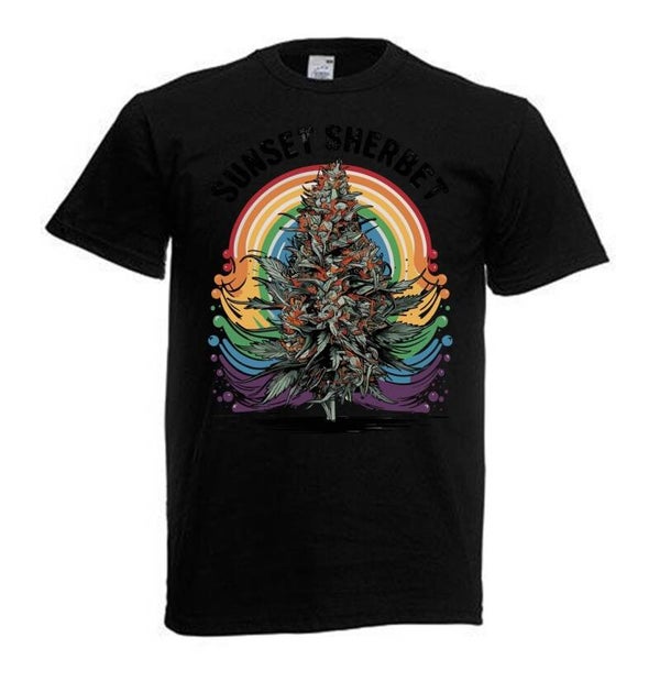 Tshirt Unisex mit Coolen Druck Weed Ganja Hanf Cannabis Psychedelic (Größe & Farbe auswählen) TSFBW647