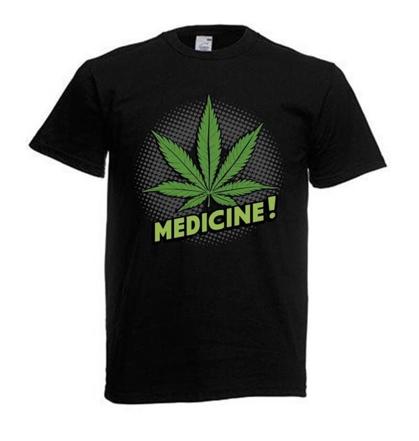 Tshirt Unisex mit Coolen Druck Weed Ganja Hanf Cannabis Psychedelic (Größe & Farbe auswählen) TSFBW649