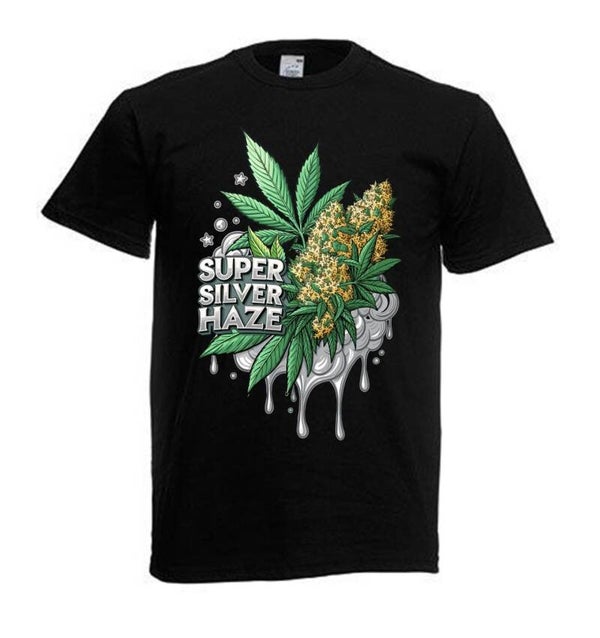 Tshirt Unisex mit Coolen Druck Weed Ganja Hanf Cannabis Psychedelic (Größe & Farbe auswählen) TSFBW650