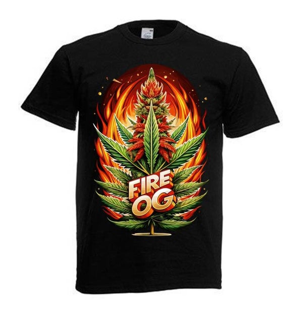 Tshirt Unisex mit Coolen Druck Weed Ganja Hanf Cannabis Psychedelic (Größe & Farbe auswählen) TSFBW652