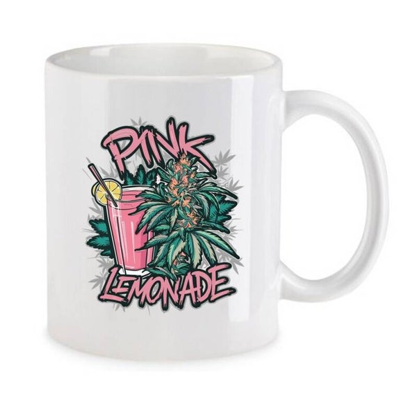 Tasse Weed Cannabis Psychodelic Weiß mit Druck (Siehe Foto) TFBW657