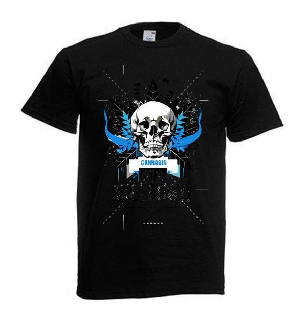 Tshirt Unisex mit Coolen Druck Weed Ganja Hanf Cannabis Psychedelic (Größe & Farbe auswählen) TSFBW66