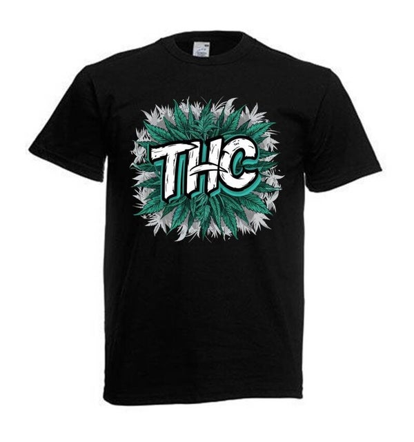 Tshirt Unisex mit Coolen Druck Weed Ganja Hanf Cannabis Psychedelic (Größe & Farbe auswählen) TSFBW663