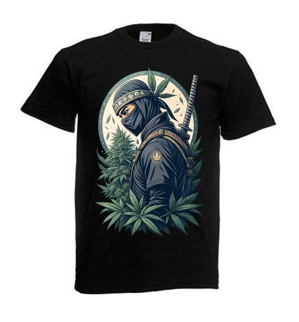 Tshirt Unisex mit Coolen Druck Weed Ganja Hanf Cannabis Psychedelic (Größe & Farbe auswählen) TSFBW667