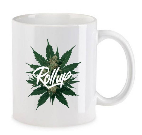 Tasse Weed Cannabis Psychodelic Weiß mit Druck (Siehe Foto) TFBW671