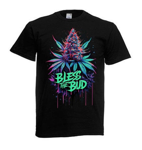 Tshirt Unisex mit Coolen Druck Weed Ganja Hanf Cannabis Psychedelic (Größe & Farbe auswählen) TSFBW678