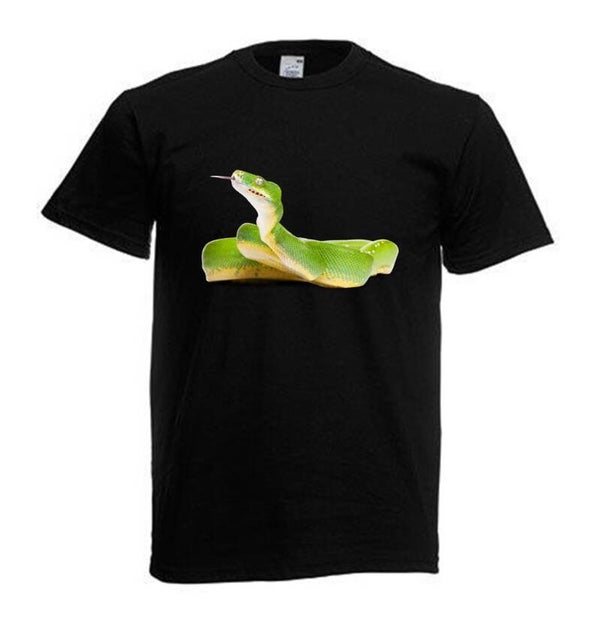 Tshirt Unisex mit Coolen Druck Reptilien Gecko Schlange (Größe & Farbe auswählen) TSFBR68