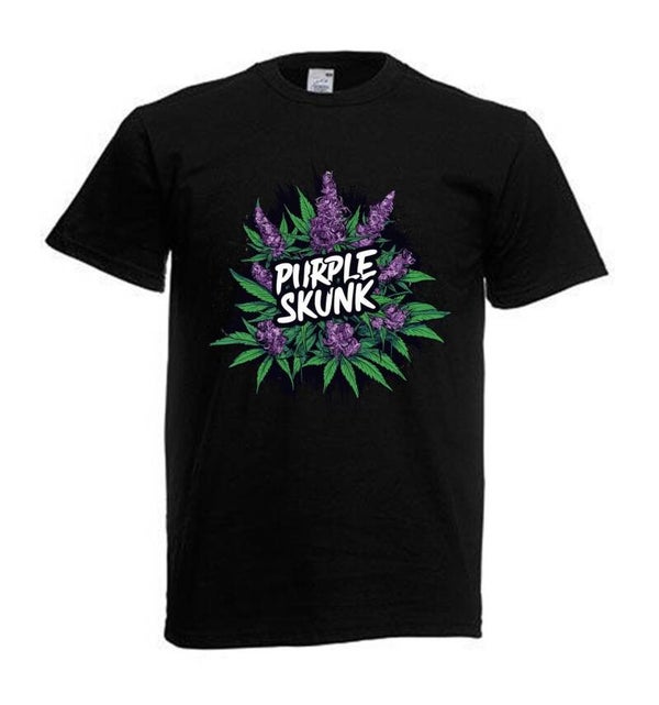 Tshirt Unisex mit Coolen Druck Weed Ganja Hanf Cannabis Psychedelic (Größe & Farbe auswählen) TSFBW695