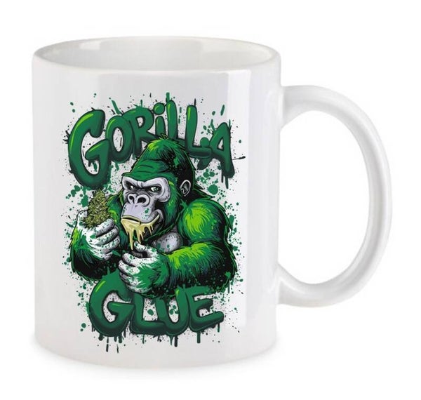 Tasse Weed Cannabis Psychodelic Weiß mit Druck (Siehe Foto) TFBW697