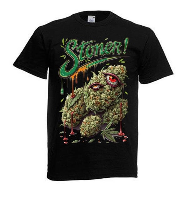 Tshirt Unisex mit Coolen Druck Weed Ganja Hanf Cannabis Psychedelic (Größe & Farbe auswählen) TSFBW699