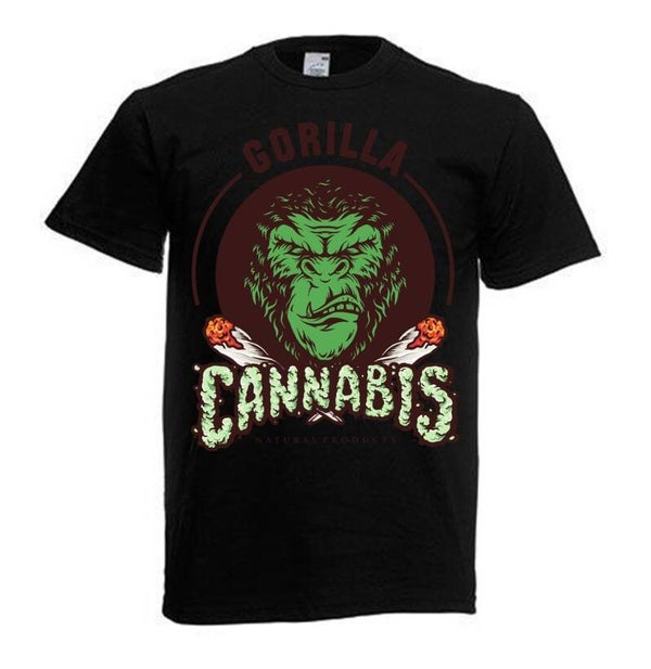 Tshirt Unisex mit Coolen Druck Weed Ganja Hanf Cannabis Psychedelic (Größe & Farbe auswählen) TSFBW7