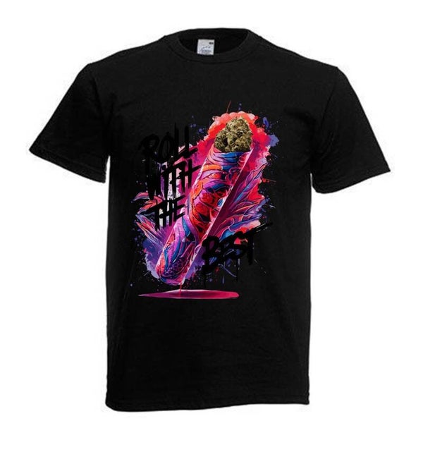 Tshirt Unisex mit Coolen Druck Weed Ganja Hanf Cannabis Psychedelic (Größe & Farbe auswählen) TSFBW720