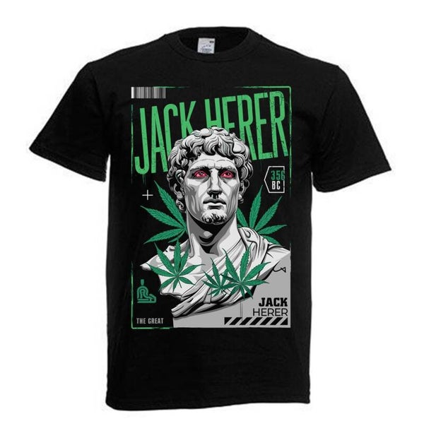 Tshirt Unisex mit Coolen Druck Weed Ganja Hanf Cannabis Psychedelic (Größe & Farbe auswählen) TSFBW721