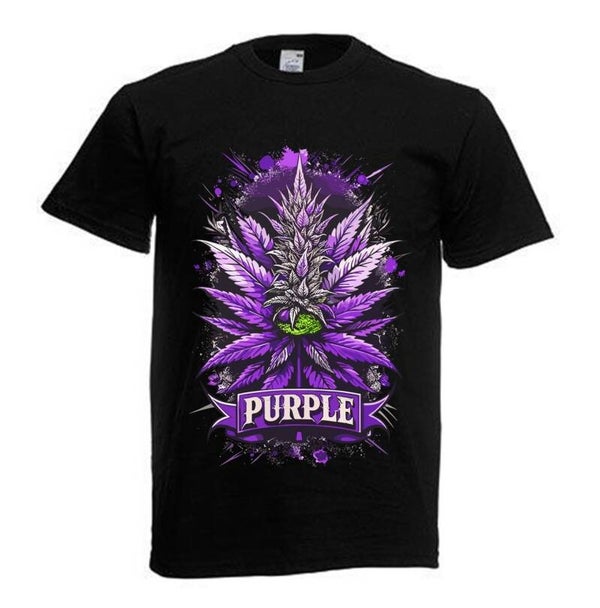 Tshirt Unisex mit Coolen Druck Weed Ganja Hanf Cannabis Psychedelic (Größe & Farbe auswählen) TSFBW722