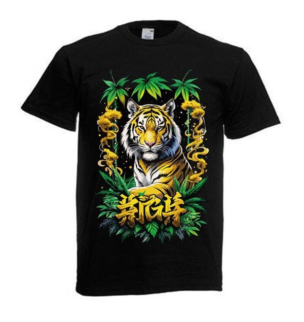 Tshirt Unisex mit Coolen Druck Weed Ganja Hanf Cannabis Psychedelic (Größe & Farbe auswählen) TSFBW724