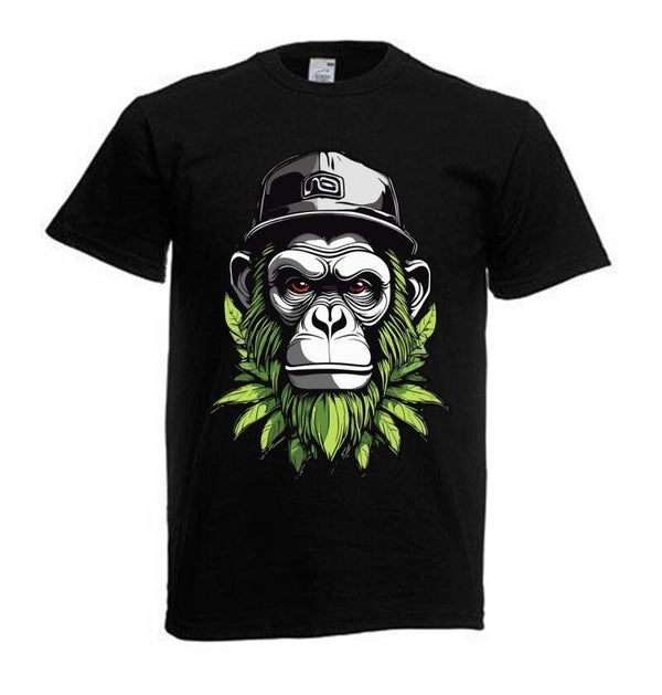 Tshirt Unisex mit Coolen Druck Weed Ganja Hanf Cannabis Psychedelic (Größe & Farbe auswählen) TSFBW730