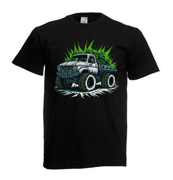 Tshirt Unisex mit Coolen Druck Weed Ganja Hanf Cannabis Psychedelic (Größe & Farbe auswählen) TSFBW732