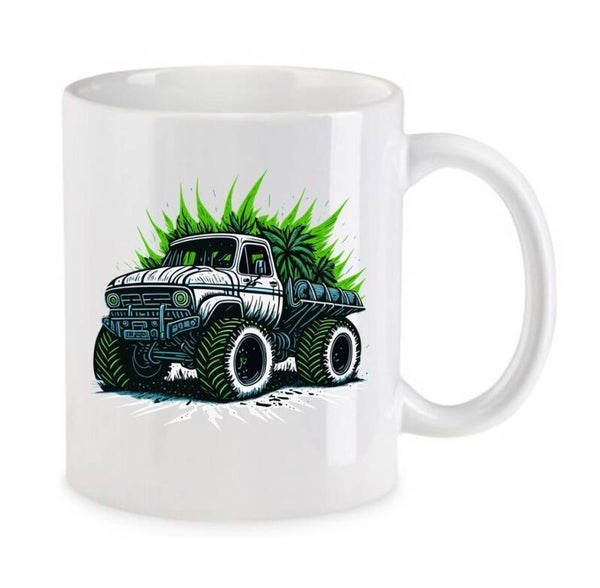 Tasse Weed Cannabis Psychodelic Weiß mit Druck (Siehe Foto) TFBW732