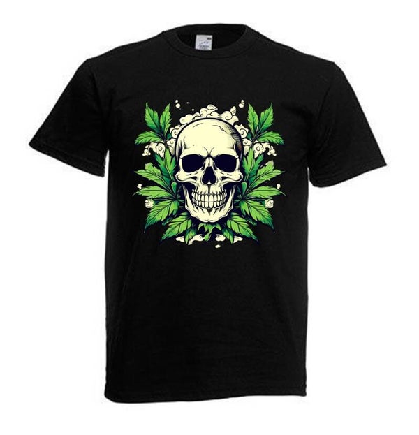 Tshirt Unisex mit Coolen Druck Weed Ganja Hanf Cannabis Psychedelic (Größe & Farbe auswählen) TSFBW739