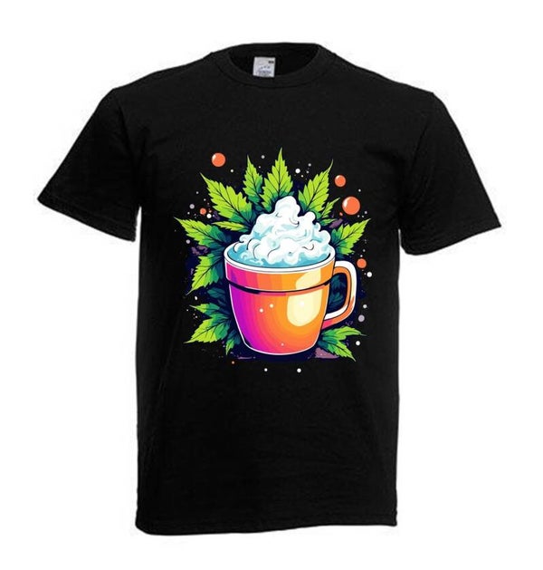 Tshirt Unisex mit Coolen Druck Weed Ganja Hanf Cannabis Psychedelic (Größe & Farbe auswählen) TSFBW746