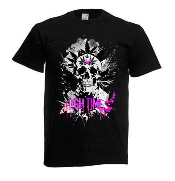 Tshirt Unisex mit Coolen Druck Weed Ganja Hanf Cannabis Psychedelic (Größe & Farbe auswählen) TSFBW75