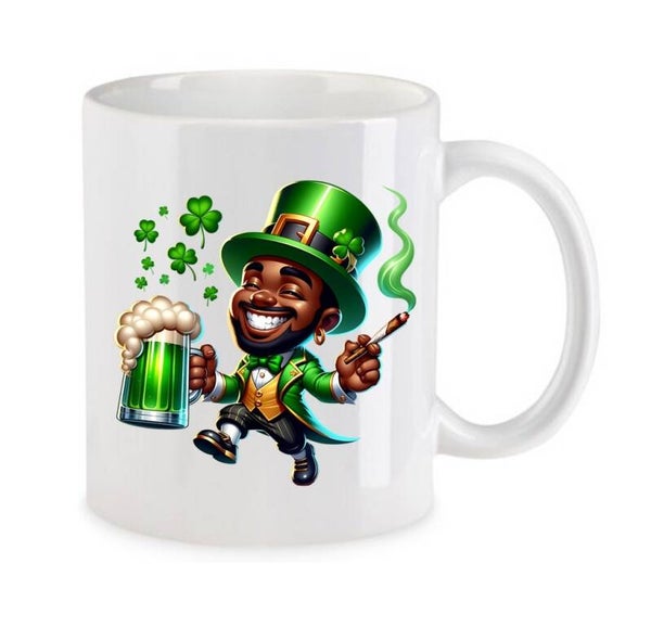 Tasse Weed Cannabis Psychodelic Weiß mit Druck (Siehe Foto) TFBW754