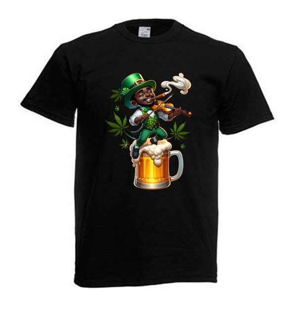 Tshirt Unisex mit Coolen Druck Weed Ganja Hanf Cannabis Psychedelic (Größe & Farbe auswählen) TSFBW757