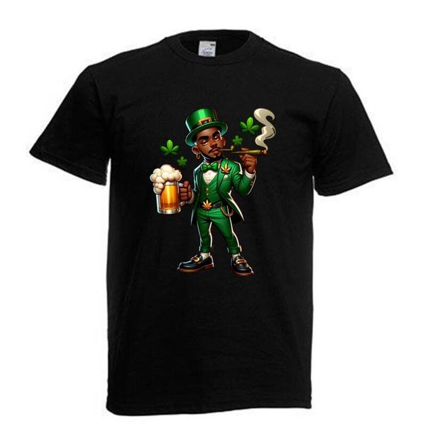 Tshirt Unisex mit Coolen Druck Weed Ganja Hanf Cannabis Psychedelic (Größe & Farbe auswählen) TSFBW759