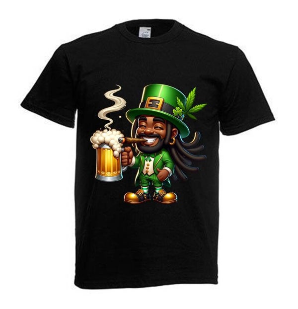 Tshirt Unisex mit Coolen Druck Weed Ganja Hanf Cannabis Psychedelic (Größe & Farbe auswählen) TSFBW761