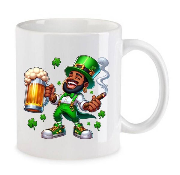 Tasse Weed Cannabis Psychodelic Weiß mit Druck (Siehe Foto) TFBW763