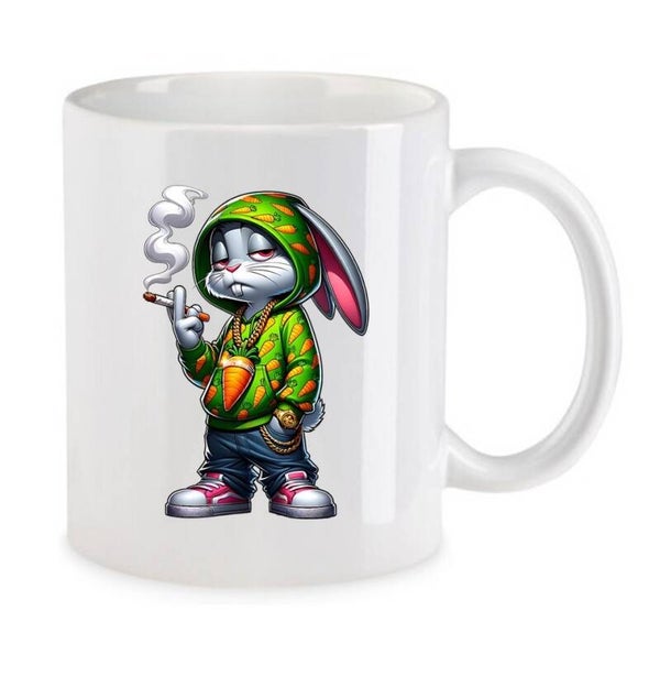Tasse Weed Cannabis Psychodelic Weiß mit Druck (Siehe Foto) TFBW766