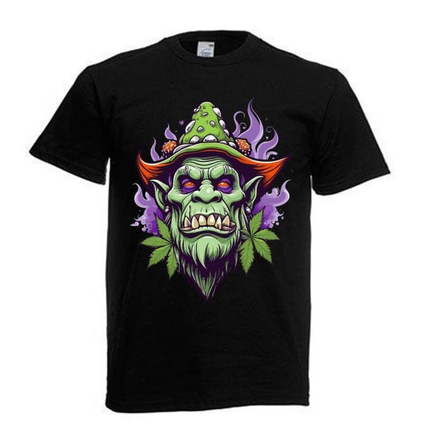 Tshirt Unisex mit Coolen Druck Weed Ganja Hanf Cannabis Psychedelic (Größe & Farbe auswählen) TSFBW768