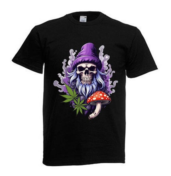 Tshirt Unisex mit Coolen Druck Weed Ganja Hanf Cannabis Psychedelic (Größe & Farbe auswählen) TSFBW786