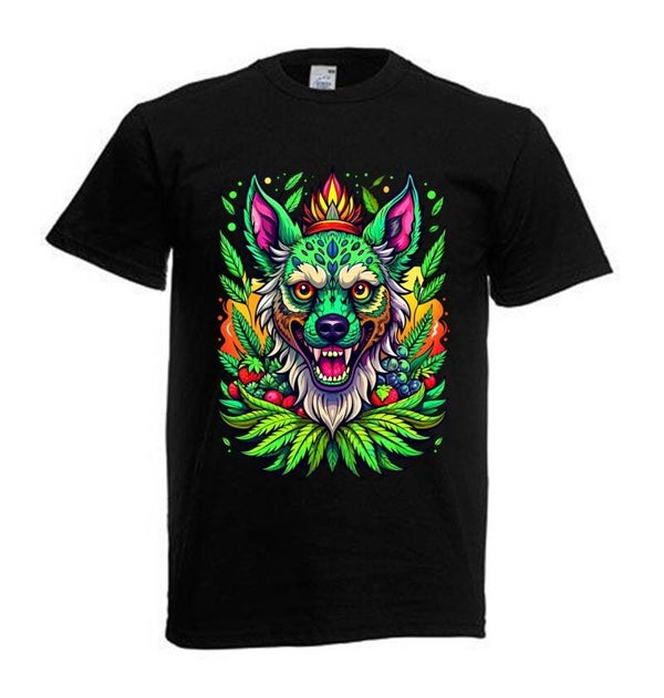 Tshirt Unisex mit Coolen Druck Weed Ganja Hanf Cannabis Psychedelic (Größe & Farbe auswählen) TSFBW787