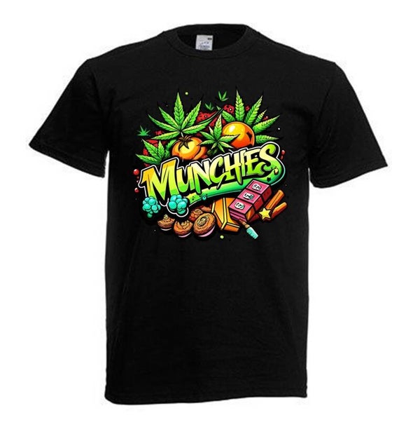 Tshirt Unisex mit Coolen Druck Weed Ganja Hanf Cannabis Psychedelic (Größe & Farbe auswählen) TSFBW79