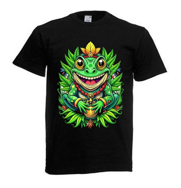 Tshirt Unisex mit Coolen Druck Weed Ganja Hanf Cannabis Psychedelic (Größe & Farbe auswählen) TSFBW790