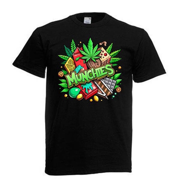 Tshirt Unisex mit Coolen Druck Weed Ganja Hanf Cannabis Psychedelic (Größe & Farbe auswählen) TSFBW796