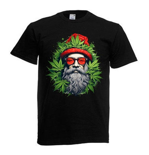Tshirt Unisex mit Coolen Druck Weed Ganja Hanf Cannabis Psychedelic (Größe & Farbe auswählen) TSFBW798