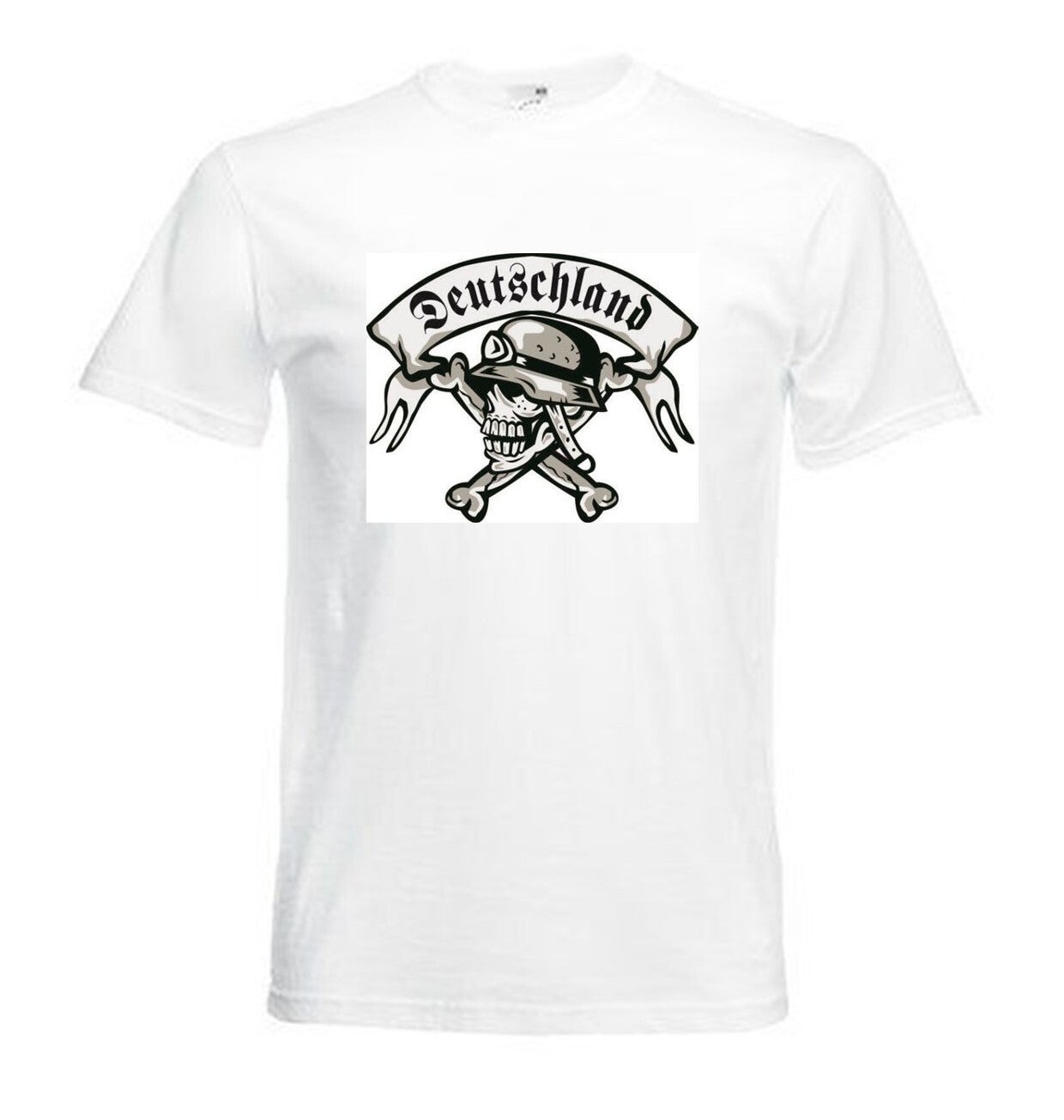 Tshirt Unisex mit Coolen Druck Adler Totenkopf Fun (Größe & Farbe auswählen) TSFBSW8