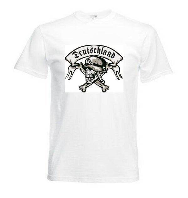 Tshirt Unisex mit Coolen Druck Adler Totenkopf Fun (Größe & Farbe auswählen) TSFBSW8